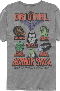 Front & Back Universal Monsters Comfort Colors Brand T-Shirt