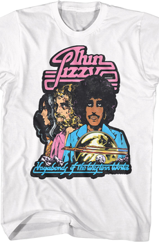 Front & Back Vagabonds of the Western World Thin Lizzy T-Shirt