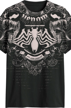 Front & Back Venom Cyber Sigilism Marvel Comics T-Shirt