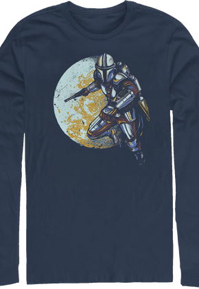 Full Moon The Mandalorian Star Wars Long Sleeve Shirt