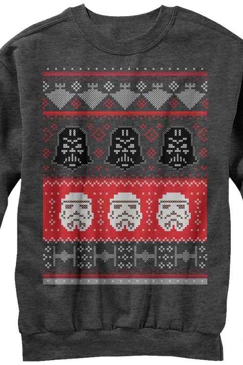 Galactic Helmets Star Wars Faux Ugly Christmas Sweatermain product image