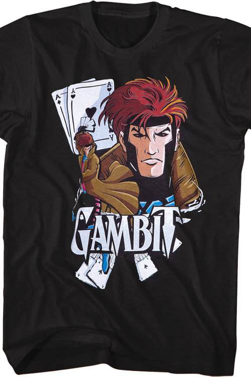 Gambit Feeling Lucky Men's X-Men Marvel Comics T-Shirtmain product image