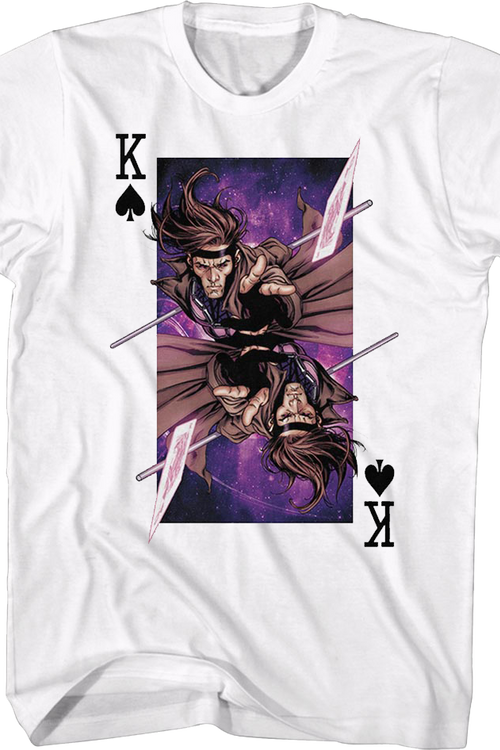 Gambit King Playing Card X-Men T-Shirtmain product image