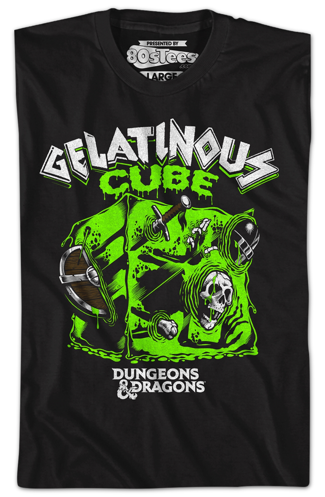Vintage Gelatinous Cube Dungeons & Dragons T-Shirt Vintage Gelatinous Cube Dungeons & Dragons T-Shirt