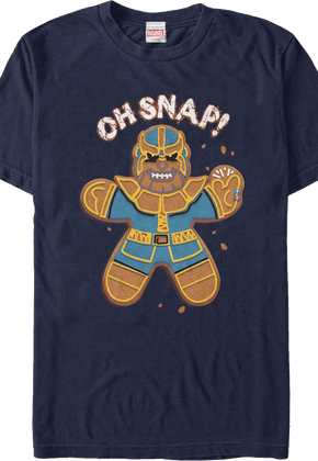 Gingerbread Thanos Oh Snap Marvel Comics T-Shirt