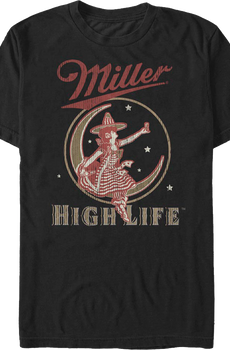 Girl In The Moon Miller High Life T-Shirt