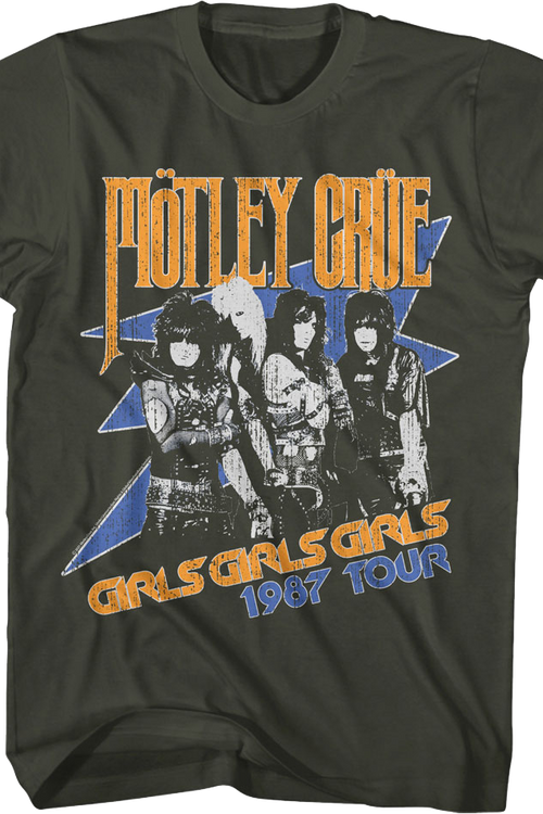 Girls Girls Girls 1987 Tour Motley Crue T-Shirtmain product image