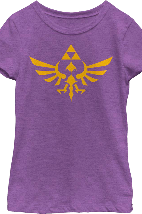 Girls Youth Legend of Zelda Tri-Force Nintendo Shirtmain product image