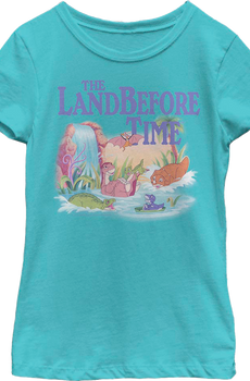 Girls Youth Prehistoric Splash Land Before Time Shirt