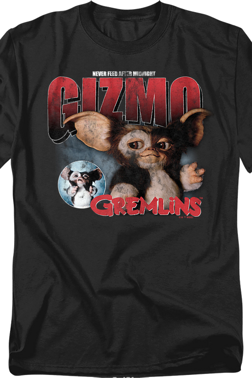 Gizmo Never Feed After Midnight Gremlins T-Shirtmain product image