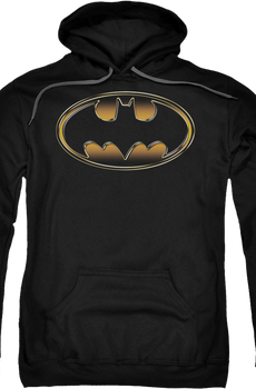 Gold and Black Logo Batman Hoodie