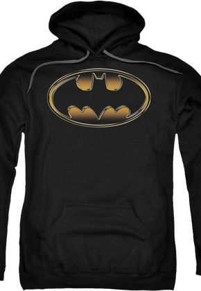 Gold and Black Logo Batman Hoodie