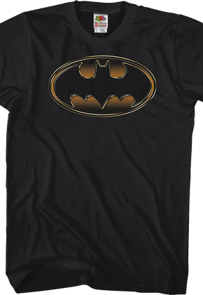 Gold and Black Logo Batman T-Shirt