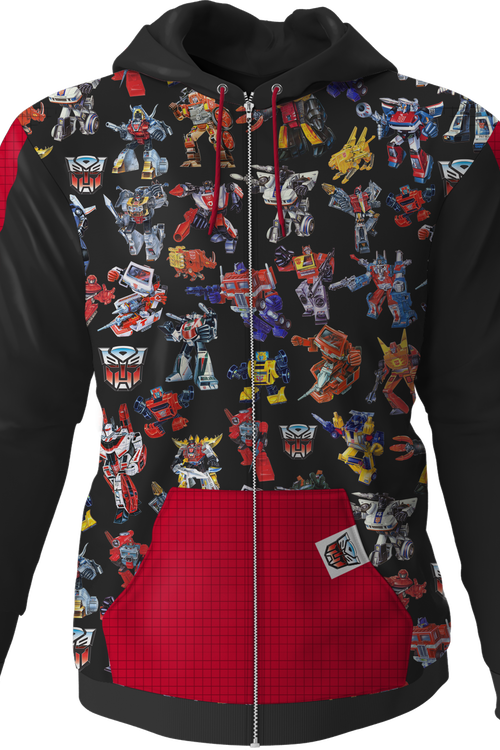 Striped Autobots Transformers Hoodiemain product image