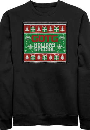 GOTG Holiday Special Faux Ugly Sweater Marvel Comics Sweatshirt