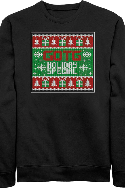 GOTG Holiday Special Faux Ugly Sweater Marvel Comics Sweatshirtmain product image