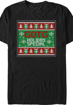 GOTG Holiday Special Faux Ugly Sweater Marvel Comics T-Shirt