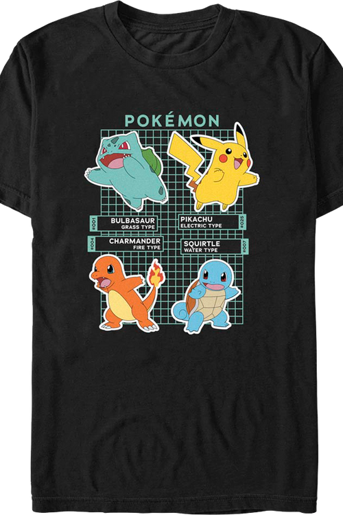 Gradient Grid Pokemon T-Shirtmain product image