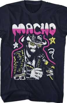 Graffiti Macho Man Randy Savage T-Shirt