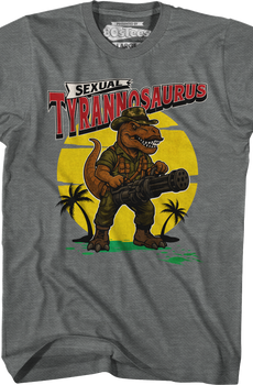 Graphite Heather Sexual Tyrannosaurus T-Shirt