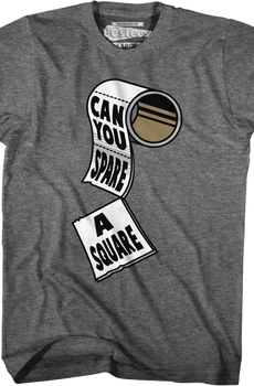 Gray Can You Spare A Square Seinfeld T-Shirt