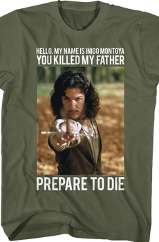 Green Inigo Montoya Princess Bride T-Shirt