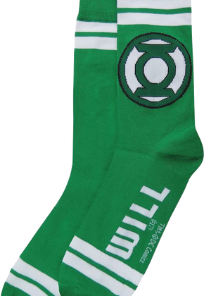 Green Lantern Logo DC Comics Socks