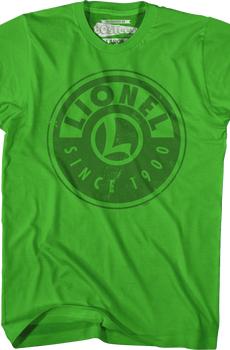 Green Logo Lionel Trains T-Shirt