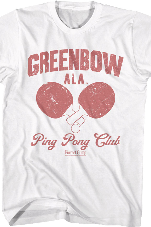 Greenbow Ping Pong Club Forrest Gump T-Shirtmain product image