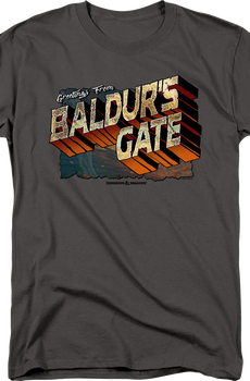 Greetings From Baldur's Gate Dungeons & Dragons T-Shirt