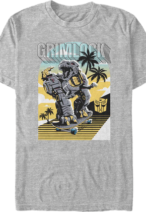 Grimlock Skateboard Transformers T-Shirt