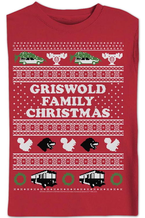 Griswold Faux Ugly Sweater Christmas Vacation Sweatshirtmain product image