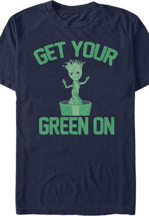 Groot Get Your Green On Marvel Comics T-Shirt