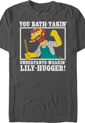 Groundskeeper Willie Lily-Hugger Simpsons T-Shirt