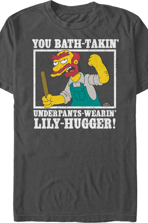 Groundskeeper Willie Lily-Hugger Simpsons T-Shirtmain product image
