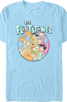 Group Photo Circle Flintstones T-Shirt