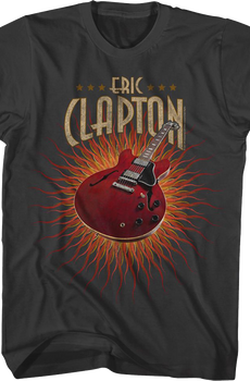 Guitar Flames Eric Clapton T-Shirt