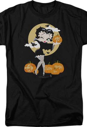 Halloween Pumpkin Patch Betty Boop T-Shirt