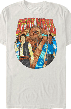 Han Solo Chewbacca Lando Calrissian Star Wars T-Shirt