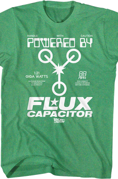 Handle With Caution Flux Capacitor Back To The Future T-Shirt