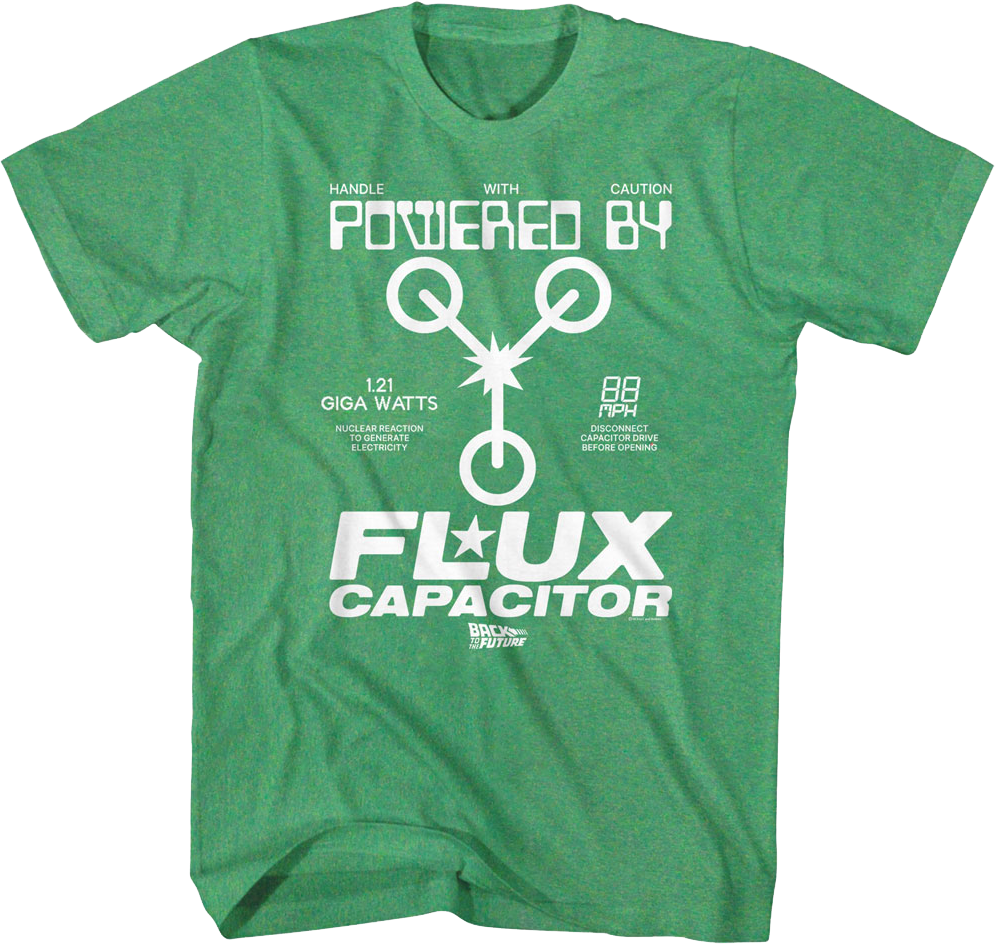 Handle With Caution Flux Capacitor Back To The Future TShirt
