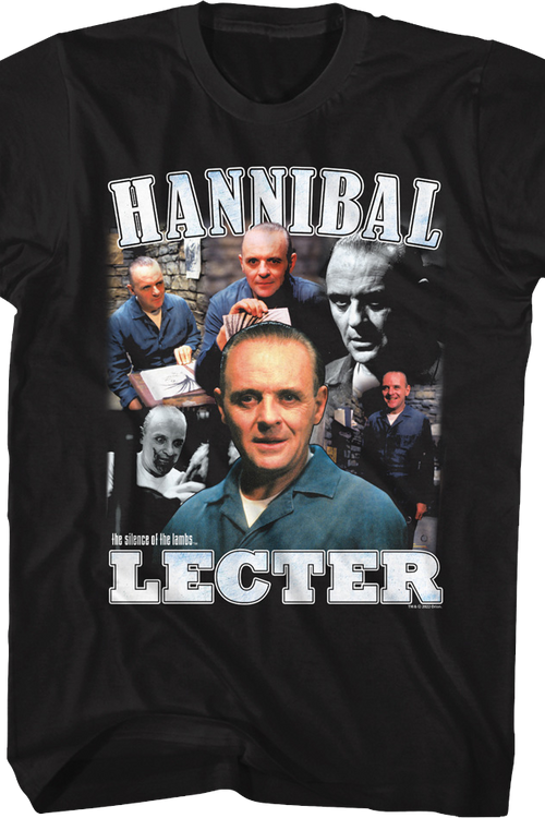 Hannibal Lecter Collage Silence Of The Lambs T-Shirtmain product image
