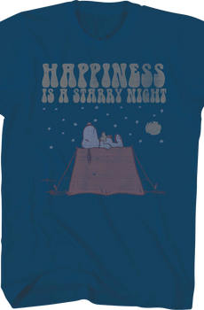 Happiness Is A Starry Night Peanuts T-Shirt