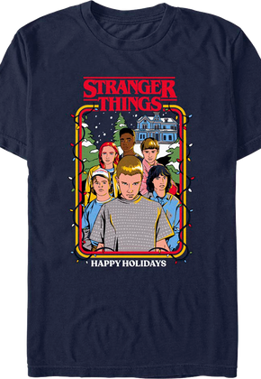 Happy Holidays Stranger Things T-Shirt
