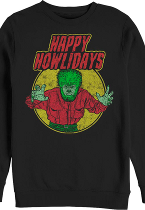 Happy Howlidays Wolf Man Sweatshirt