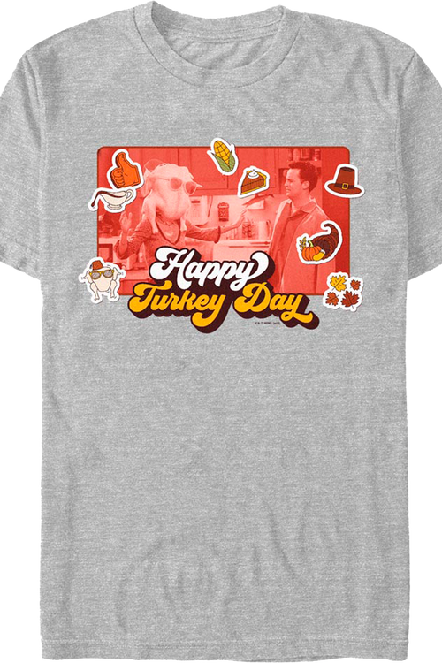 Happy Turkey Day Collage Friends T-Shirtmain product image