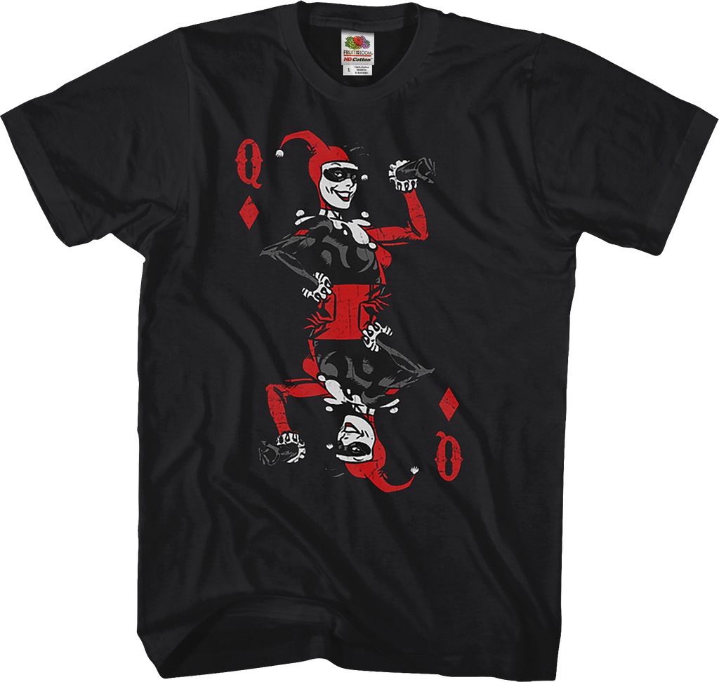 harley quinn card sleeves Harley Quinn Playing Card Batman T-Shirt