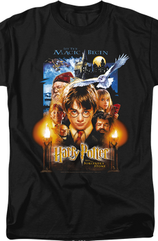 Harry Potter And The Sorcerer's Stone Poster Harry Potter T-Shirt
