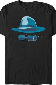 Hat And Glasses Invisible Man T-Shirt