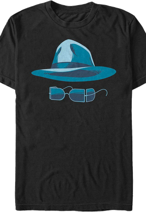 Hat And Glasses Invisible Man T-Shirt